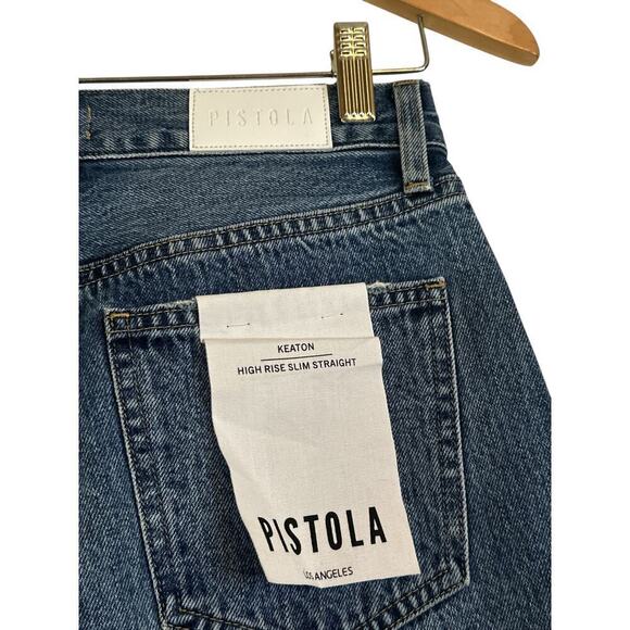 Pistola Women's Keaton High Rise Slim Straight Leg Denim Jeans Size 26 Blue NWT - Picture 7 of 8